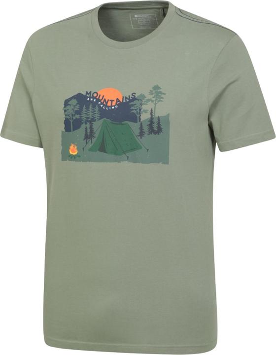 Actual product image Mountain Warehouse Mens Camping Organic T-Shirt (XS)