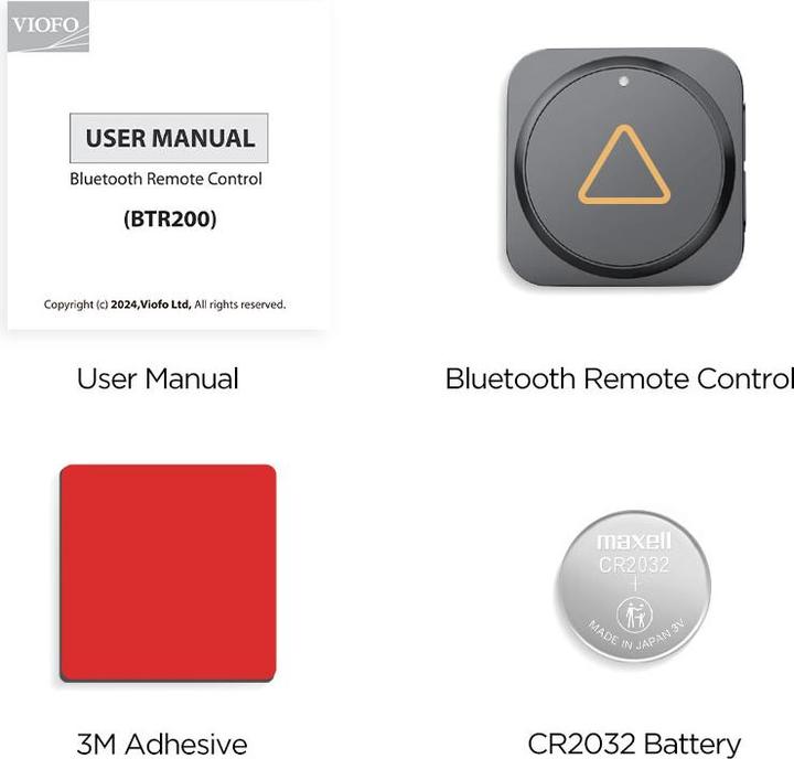 Actual product image Viofo BTR200 bluetooth remote control (GPS receiver, Bluetooth)