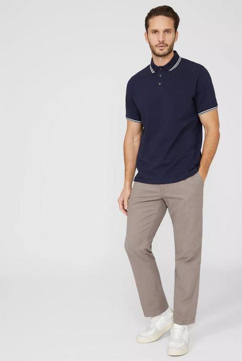 Produktbild Universal Textiles Poloshirt Mit kontrastfarbenen Streifen (XXL)