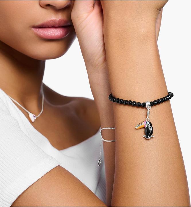 Produktbild Thomas Sabo Armband mit schwarzen Perlen (19 cm, 925er Silber)