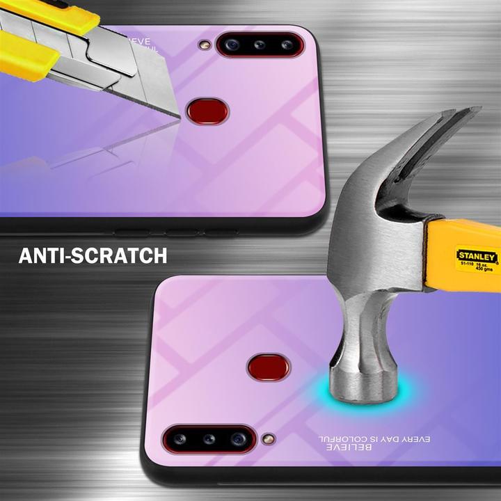 Actual product image Cadorabo TPU 2 colors glass cover (Samsung Galaxy A20s)