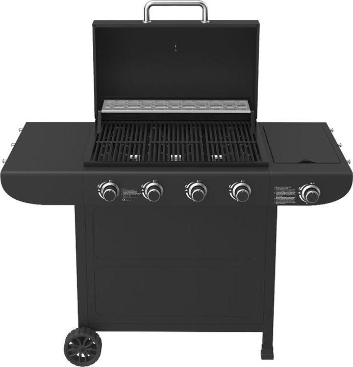 Produktbild FlammenKönig Gasgrill 4 Brenner + Seitenbrenner inkl. Gasregler + Schlauch (14.50 kW)