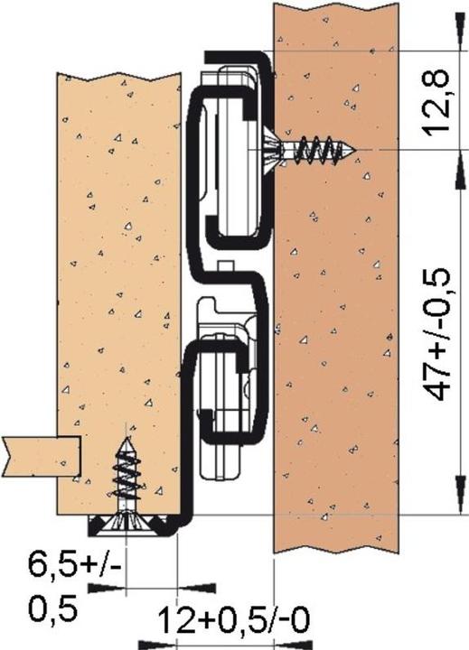 Image du produit Fulterer Coulisseau télescopique à sortie totale FR 6500