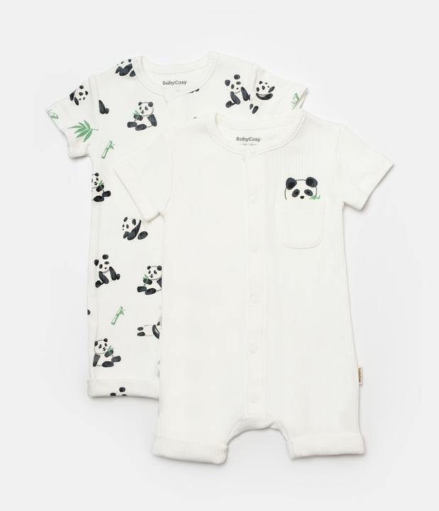 Image du produit BabyCosy Grenouillère courte. manches courtes. 2 Pack (86)