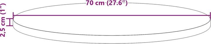 Actual product image VidaXL Boris (70 x 2,5 cm)