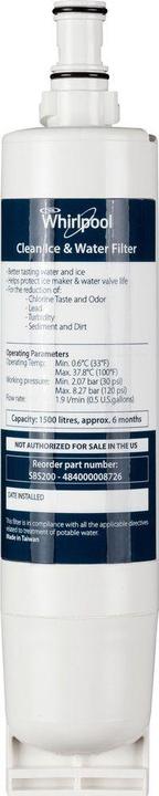 Actual product image Whirlpool C00424824 Fridge Part & Accessories Water Filter Blue, White (1 x)