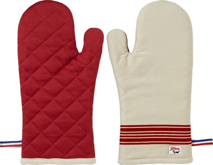 Image du produit Staub Ofenhandschuhe 2-tlg, 19 x 35 cm, 100% Baumwolle, Rot (100% coton)