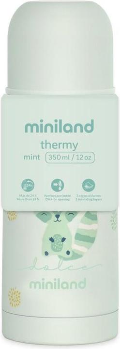 Actual product image Miniland Stainless steel insulated flask Silky Thermos
