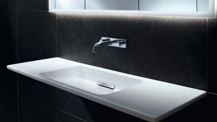 Actual product image Geberit One washbasin floating design, without tap hole, with overflow, 1200x400mm, 500392 (400 mm, 1200 mm)