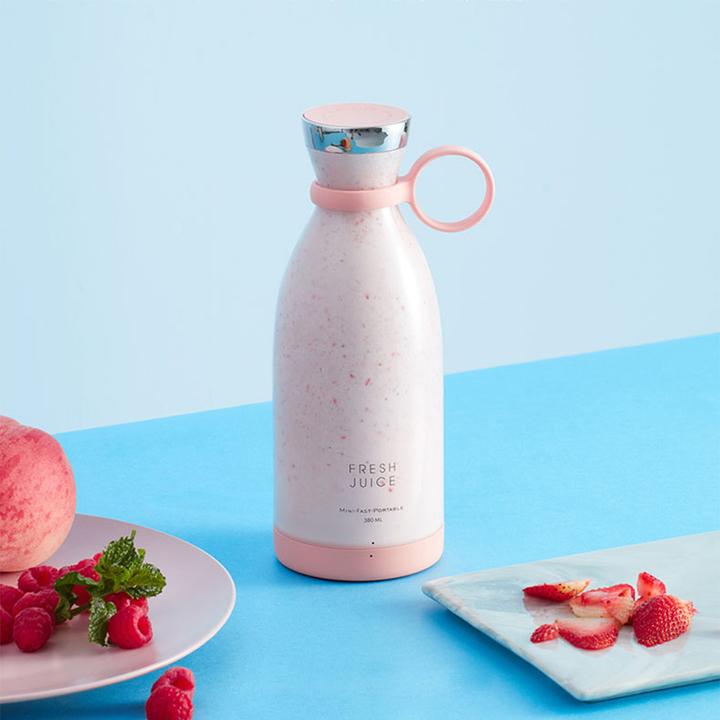 Produktbild PhoneLook Fresh Juice Smoothie Maker tragbarer Mixer 350ml portable blender mit USB induktions Ladestation