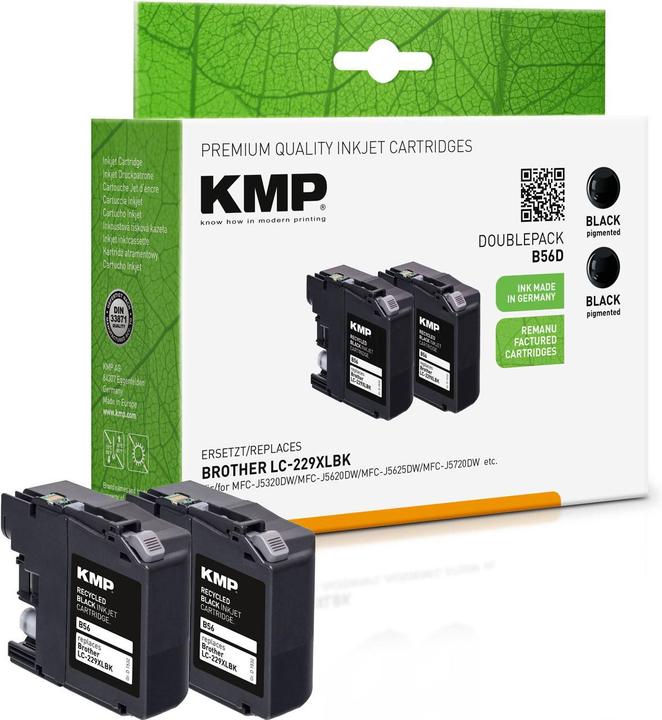 Actual product image KMP H12 Ink Cartridge color compatible with HP C 6657 AE (M, C, Y)