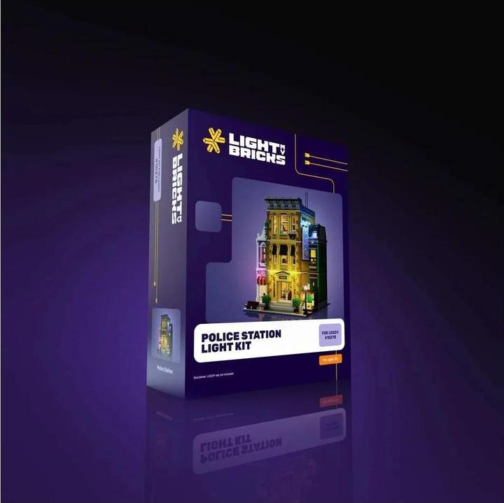 Image du produit Light my bricks LMB 2.0 Kit de lumière pour LEGO® 10278 Le Commissariat de police