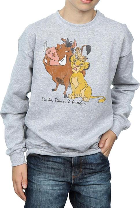 Immagine prodotto The Lion King Felpa Classic Simba Timon & Pumba Ragazzi (152, 158)