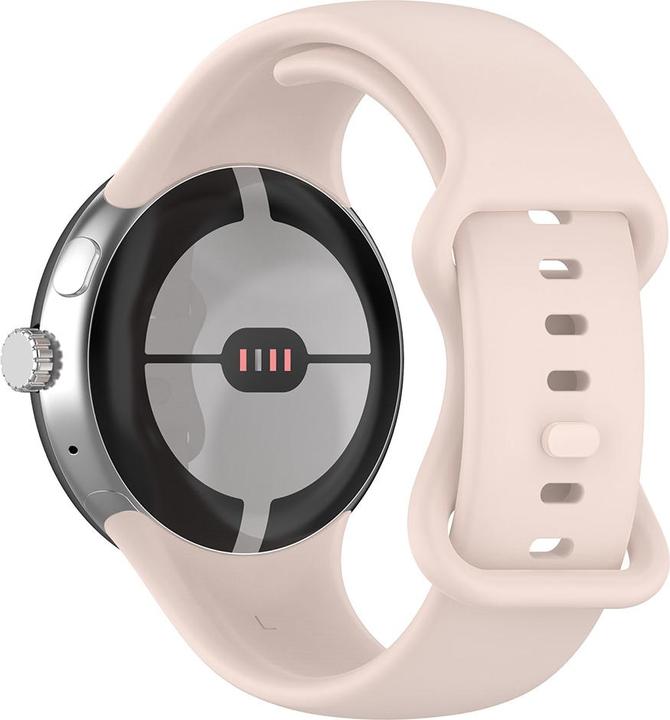 Techsuit - Watchband (W031) - Google Pixel Watch / Watch 2 / Watch 3 41mm - Light Pink (Silicone, Watch 2)