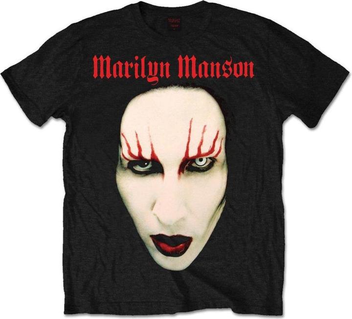Image du produit Marilyn Manson T-shirt unisexe adulte Red Lips Cotton (M)