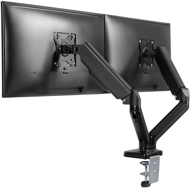 Produktbild Goobay Doppel-Monitorhalterung mit Gasdruckfeder (Tisch, 32")