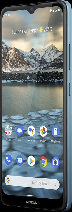 Produktbild Nokia 2.4 (32 GB, Blue, 6.50", Hybrid Dual SIM, 13 Mpx, 4G)