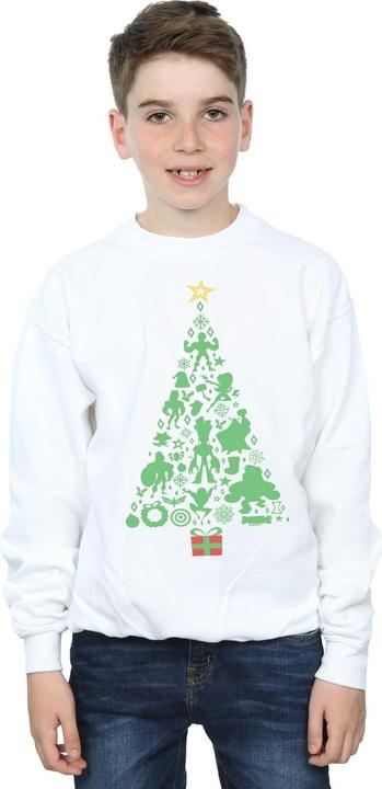 Actual product image Boys Avengers Christmas Tree Sweatshirt (128)