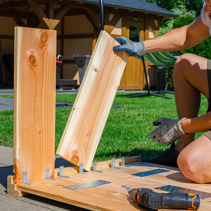 Produktbild Helpmate Stuhlwinkel 40x40x15, verzinkt, 48 Stück (48 Stk.)