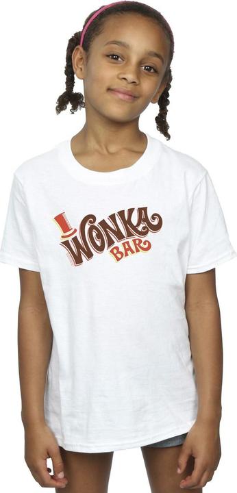 Immagine prodotto Willy Wonka & the Chocolate Factory Bar Logo Maglietta Ragazze (152, 158)