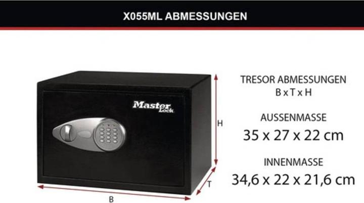 Image du produit Master Lock Coffre-fort de sécurité (16.44 l)