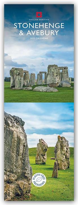 Stonehenge & Avebury 2025 - Slimline-Kalender (Harter Einband, Englisch)