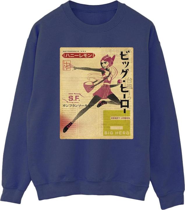 Immagine prodotto Disney Big Hero 6 Baymax Honey Lemon Newspaper Felpa Donna (XL)