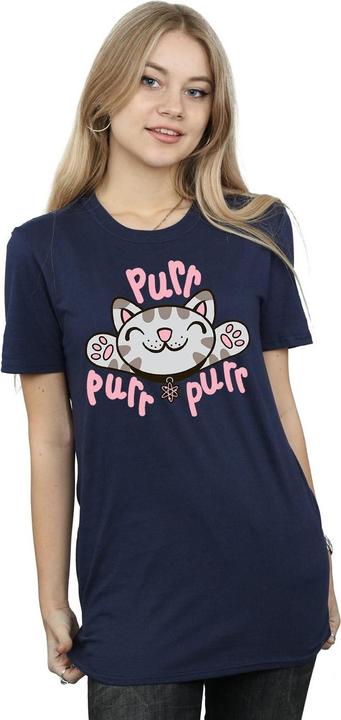 Actual product image Big Bang Theory Womens/Ladies Soft Kitty Purr Cotton Boyfriend T-Shirt (S)