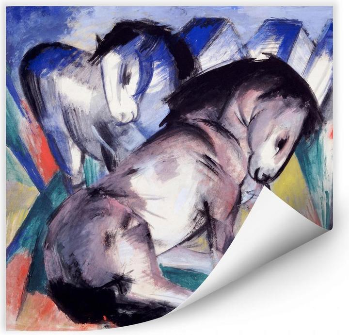 Actual product image Trenddeko Two horses (70 x 70 cm)