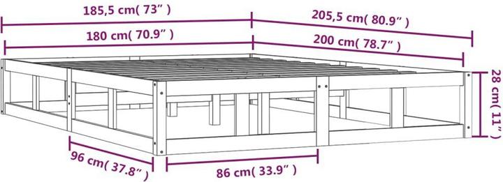 Actual product image VidaXL Seven (180 x 200 cm)