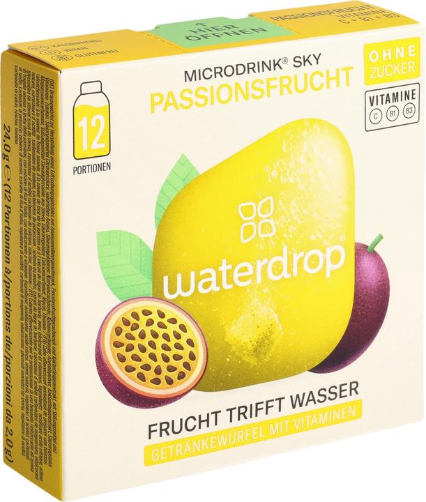 Actual product image Waterdrop Sky (Passion fruit, Pineapple, 12 x)