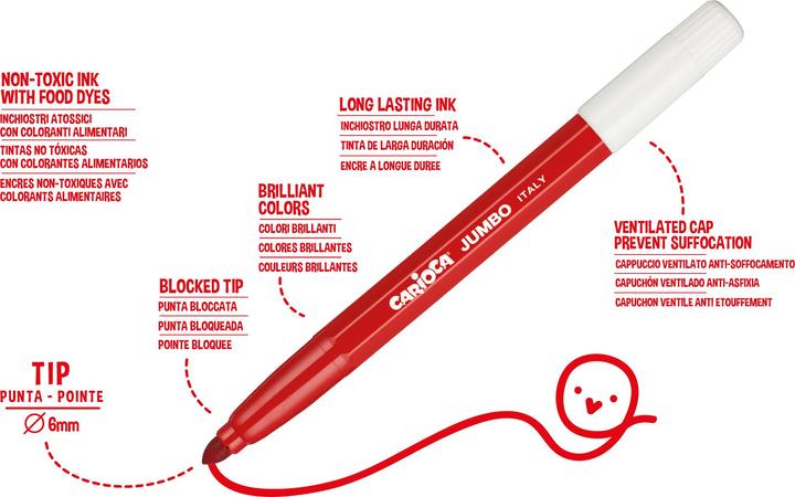 Image du produit Carioca Jumbo (Multicolore, 50 x)