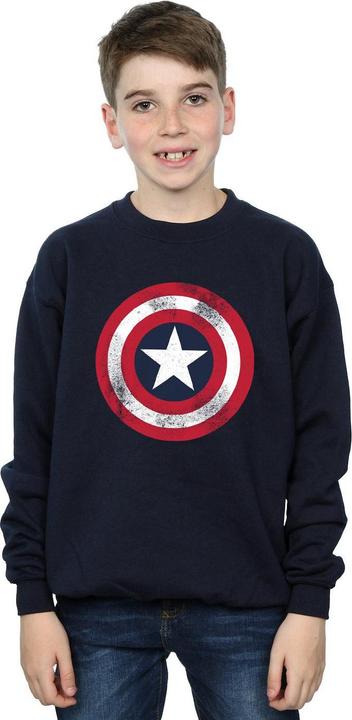 Image du produit Sweat-shirt garçon Captain America Distressed Shield (140, 146)
