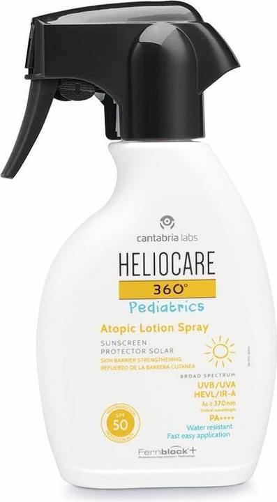 Heliocare Baby suntan lotion spray for sensitive and atopic skin SPF 50 360° (Atopic Lotion Spray (Sonnenspray, SPF 50, 250 ml)