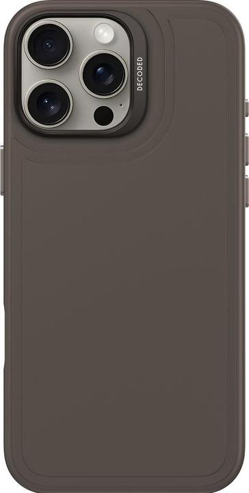 Decoded Custodia backcover anti-microbica in silicone Stacks con MagSafe per iPhone 16 Pro Max - Nero (Apple iPhone 16 Pro Max)
