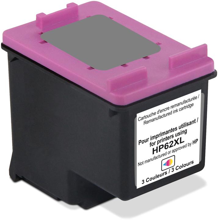 Freecolor Cartouche HP 62XL color BK/C/M/Y remanufacturée (M, C, Y)