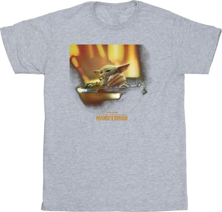 Image du produit Star Wars - T-shirt THE MANDALORIAN GROGU PAINTED - Fille (152, 158)