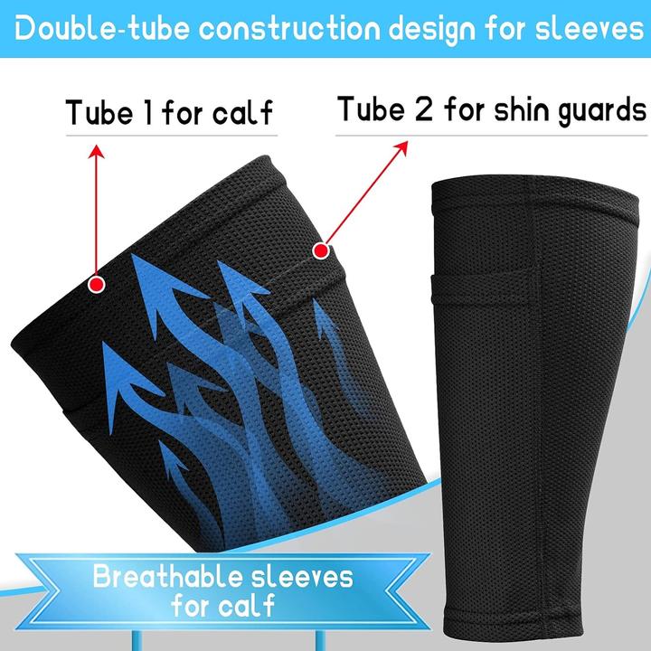 Produktbild Cbx Fussball-Set Fussballsocken und Schienbeinschoner Grösse S Schwarz (S)