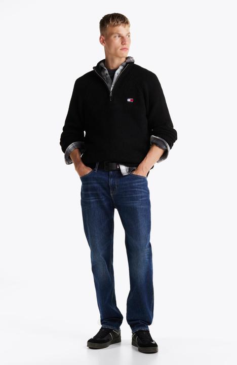 Immagine prodotto Tommy Hilfiger Tommy Jeans Regular Trui met 1/4 zip Heren - Zwart - Maat L (L)
