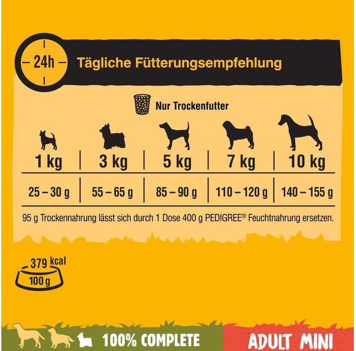 Image du produit Pedigree Sec avec volaille & légumes (Adulte, 6 pcs, 2000 g)