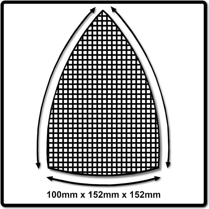 Actual product image Mirka ABRANET Delta Grip sanding sheets 100x152x152mm P180 50 pcs ( 5421905018 ) (P180)