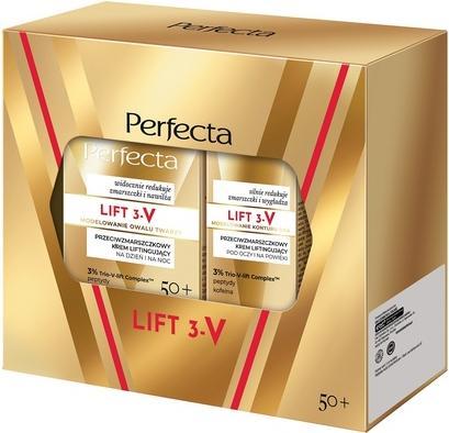 Perfecta Perfectaset Lift 3-V Creme Tag und Nacht 50ml mit Augen- und Augenlidaufhellungscreme 15ml