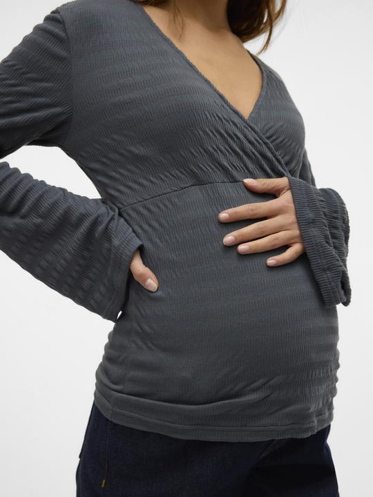 Produktbild Mamalicious Normal geschnitten V-Ausschnitt Top Bluse (L)
