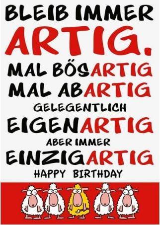 Produktbild ABC Geburtstagskarte A4 Bleib immer ig...