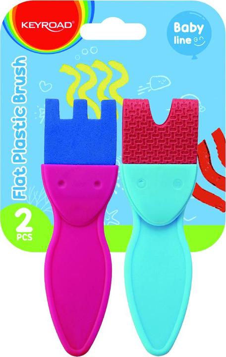Image du produit Keyroad Pinceaux de peinture créative, pinceaux plats, 2 pcs, pendentifs
