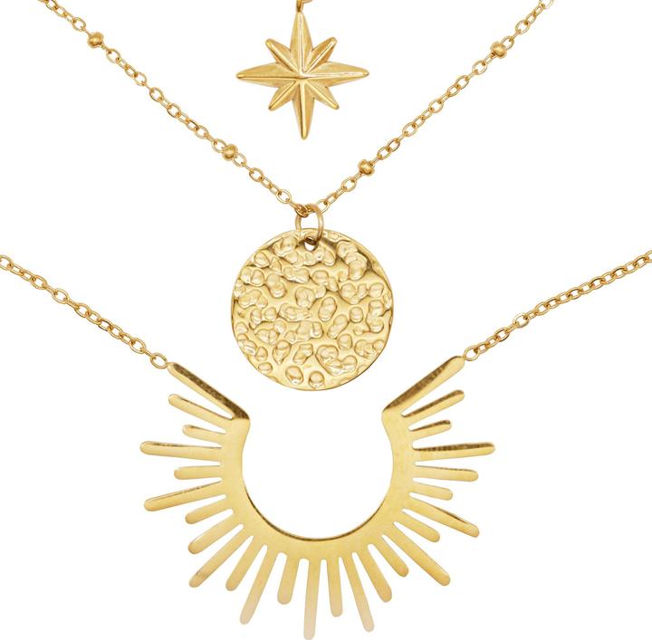 Actual product image Heideman Drusa gold coloured (100% stainless steel)