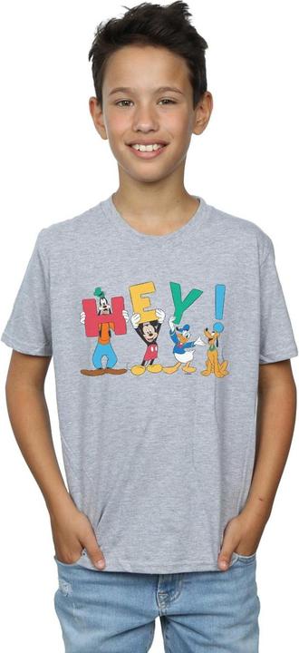 Actual product image Disney Boys Mickey Mouse Friends Hey T-Shirt (140, 146)