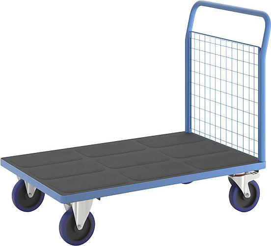 Produktbild eurokraft pro Plattformwagen mit Gitterwänden (500 kg)
