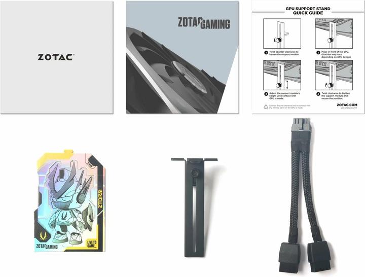 Actual product image Zotac GeForce RTx4070Ti SUPR TrntyBlck (16 GB)