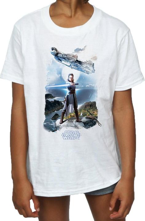 Image du produit Star Wars Filles Rey Faucon Millénaire T-shirt en coton (116)